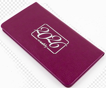 Планинг датированный 2026, ФЛОРЕНЦИЯ бургунди, 165х90 мм, 64 листа, 310116