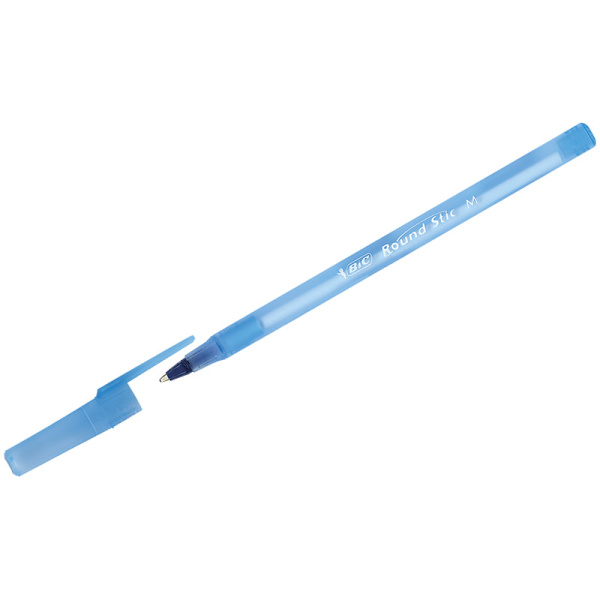 Ручка шариковая Bic 'Round Stic' со штрихкодом, синяя, 1.0 мм., корпус матов, 9345982